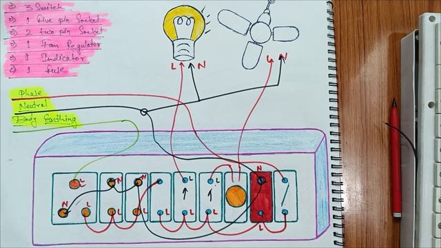 3 Switch 1 five pin socket 2 two pin socket 1 fan regulator fuse indicator board wiring connection смотреть онлайн