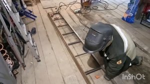 варим лестницу выдвижную своими руками