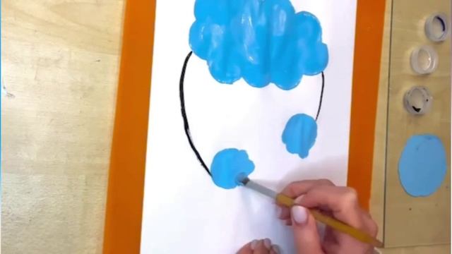 Объёмный рисунок. Рисуем облачко (воспитатель Степанова Е.Л.) смотреть онлайн