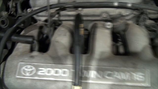 Тойта не заводится! Карина ED 3S-GE пневмотест цилиндров. смотреть онлайн