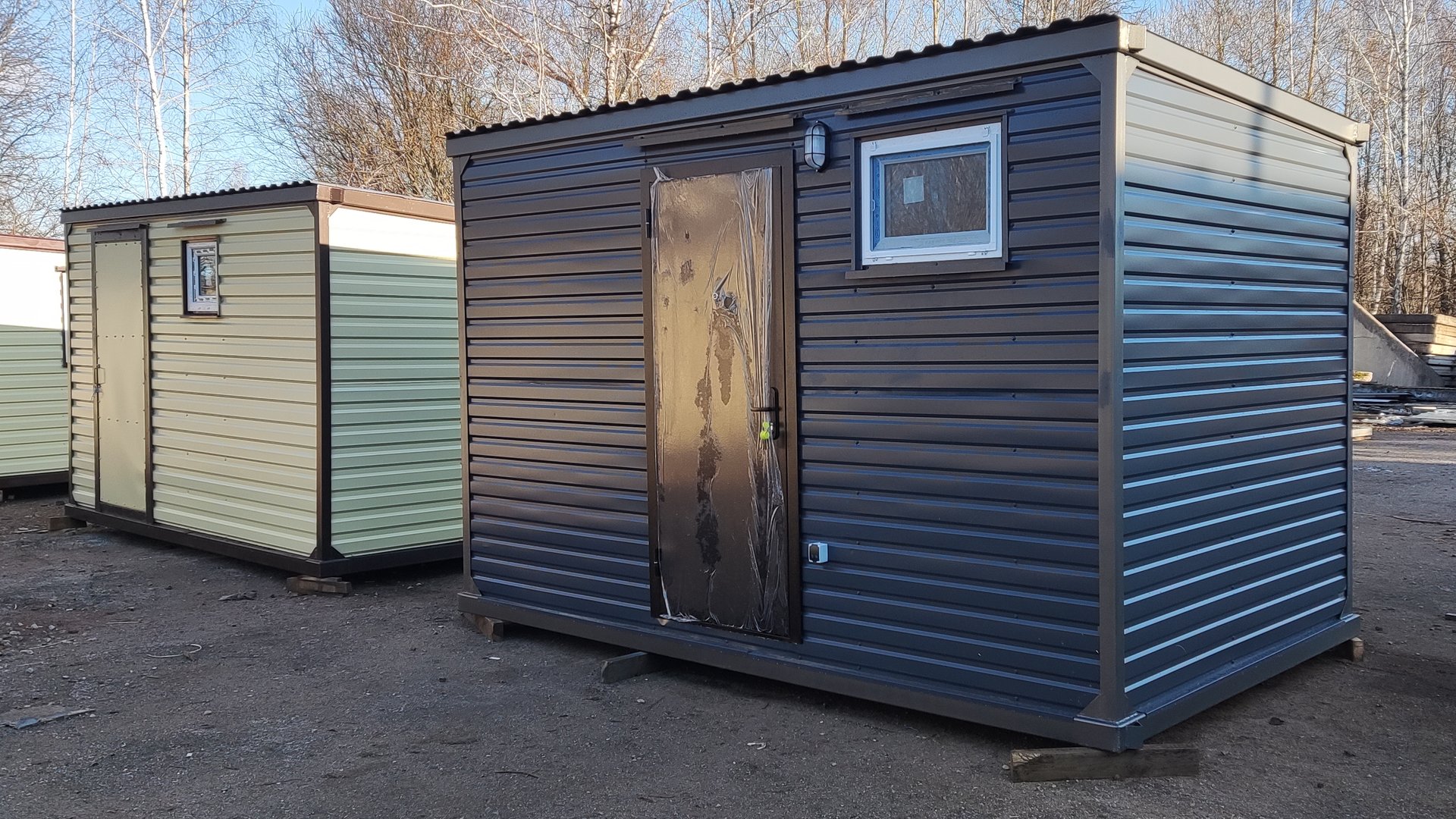 Вагончик металлический дачный хоз блок бытовка контейнер 2.40х4х2.40м от производителя смотреть онлайн