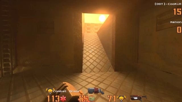 Quake 2 RTX - [DDT]-cookie (cooke) Vs Xenon Q2dm1 2560x1440@60fps