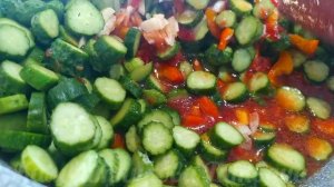 ВСЕГО 17 МИНУТ И ЛЕЧО ИЗ ОГУРЦОВ "ХРУСТИК" НА ЗИМУ С ПОМИДОРАМИ ГОТОВО!