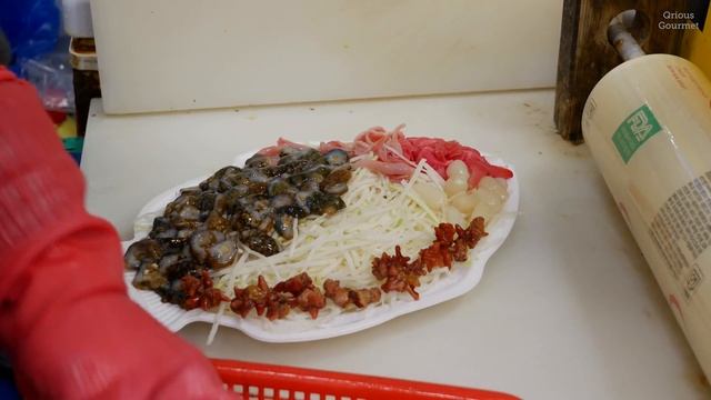 Assorted Seafood Sashimi │ Noryangjin Fish Market, Seoul Korea │ Seafood │노량진 수산시장 부산자갈치/하늘채광장│해물모듬 смотреть онлайн