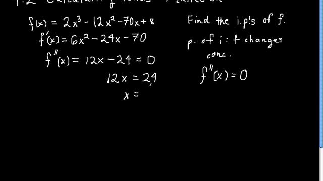 Section 4.2 - Find points of inflection given a formula смотреть онлайн