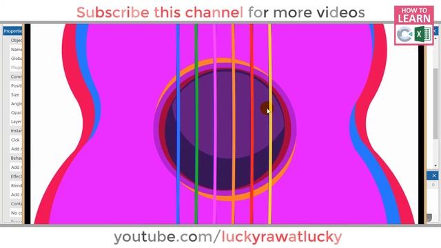 How to make Music Maker (Drum, Guitar & Piano) in Construct 2 & 3 (Part-2) смотреть онлайн