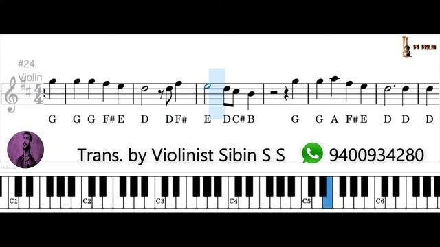 Yaen Ennai Pirindhaai ஏன் என்னை பிரிந் Notes For the Instruments by Violinist Sibin S S l V4 Violin смотреть онлайн