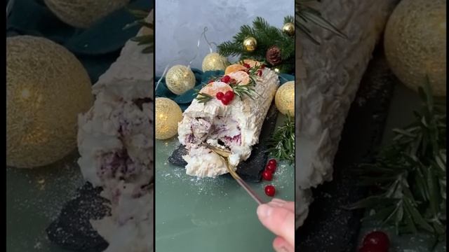 Готовим праздничный меренговый рулет смотреть онлайн