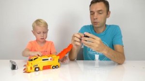 Трансформеры Микард. Грузовик трансформируется в краба Гонка в скорпиона