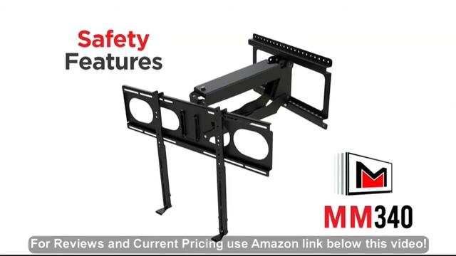 MantelMount MM340 Above Fireplace Pull Down TV Mount - with Patented auto-straightening, auto-s смотреть онлайн