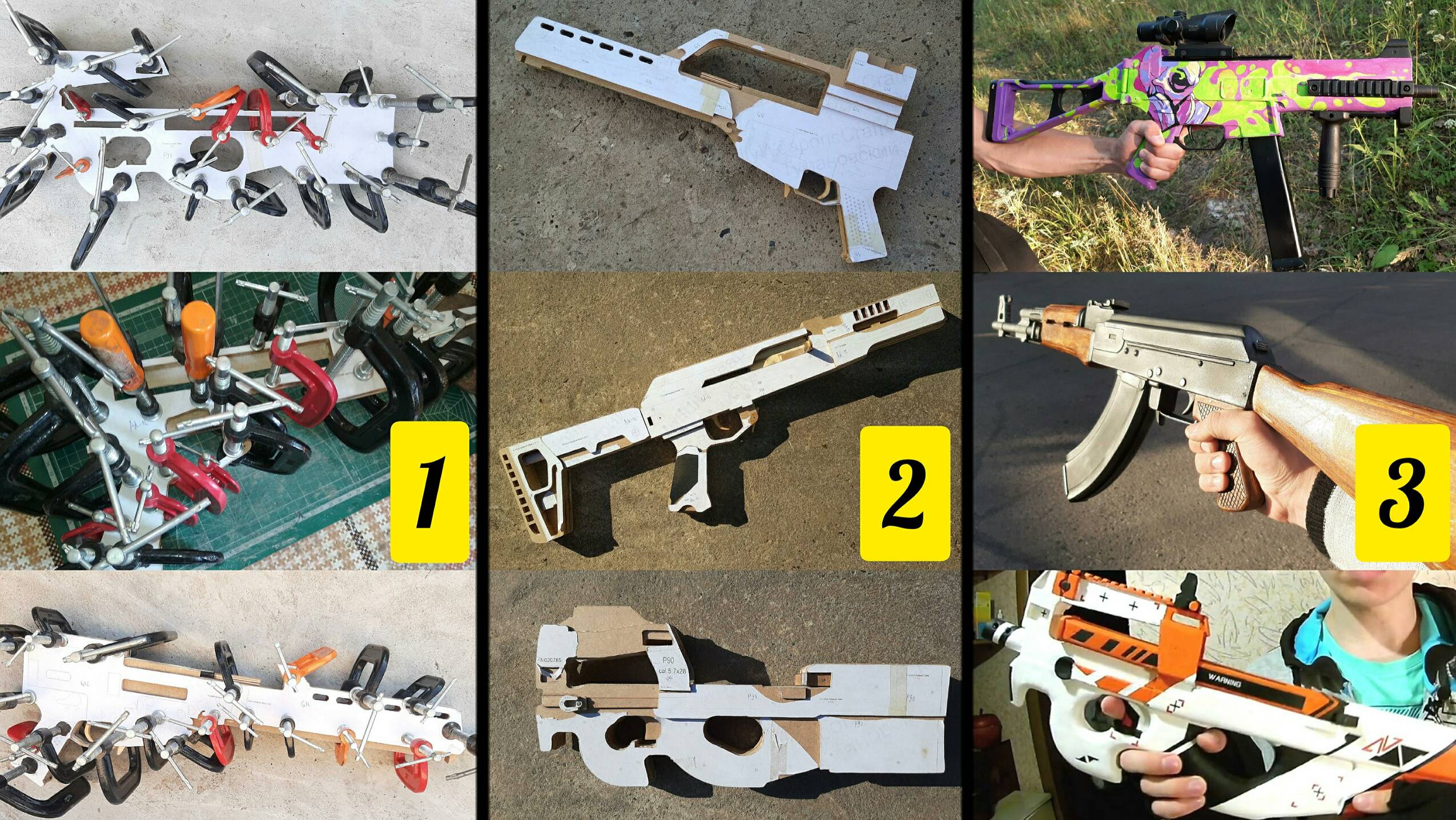 Как Правильно Склеивать Части Макетов Оружия в Крафте / Все Нюансы смотреть онлайн