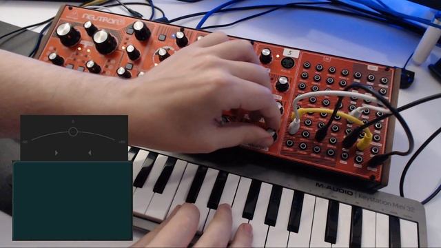 Behringer Neutron: How to play the LFO (third oscillator) смотреть онлайн