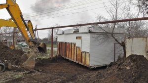 Тяни - толкай! Шикарный заказ с интересной задачей. Мини экскаватор. Wandering barn! г. Волгодонск.