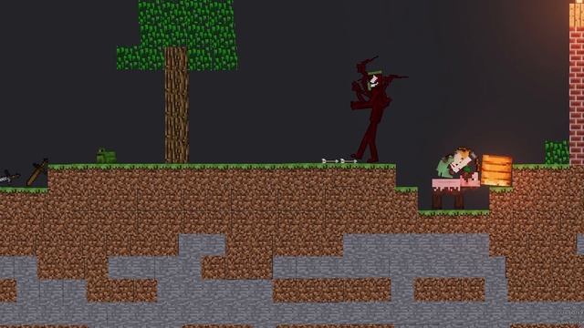 VENOM Attacks The Minecraft Village World - People Playground