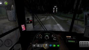 поездка в дождь💦. симулятор автобуса на Андроид.