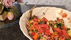 САЛАТ с киноа! Быстрый, полезный, очень вкусный САЛАТ с ТУНЦОМ и КИНОА! Как варить киноа? Рецепты ПП