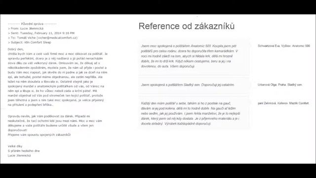 Medical Comfort, s.r.o. - hlasová zvuková reference - pí. Jílemnická смотреть онлайн