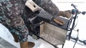 Реверс (задний ход), капот и лыжный модуль своими руками в мотобуксировщик Барс Следопыт..mp4