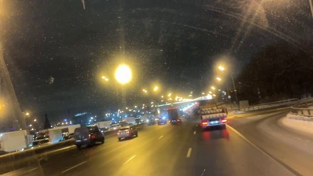 Загрузился выезжаю в обратном направлений! Прогулка по зимней Москве!!! смотреть онлайн