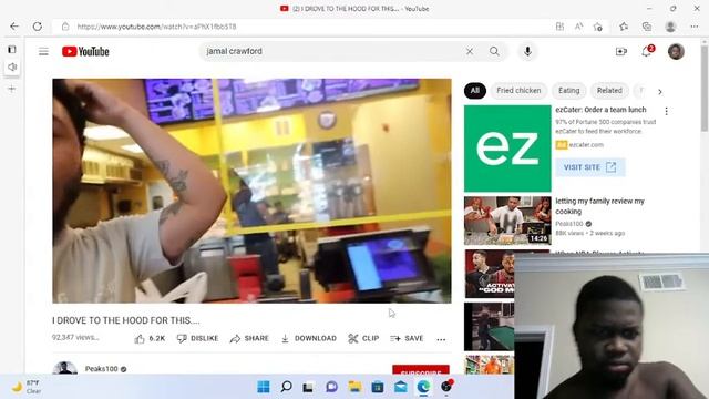 reacting to peaks100 I drove to da hood fa dis смотреть онлайн