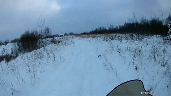 покатушки на снегоходе шармакс ))) Тарусово карьеры