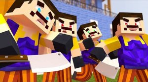 КЛОНЫ СОСЕДА! ПРИВЕТ СОСЕД В МАЙНКРАФТ [перезалив]