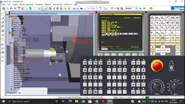 CNC SIMPLE TURNING SIMULATION (G02/G03) | PART -2 смотреть онлайн