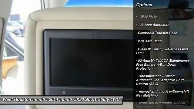 2014 Infiniti QX80 Houston TX X8A023 смотреть онлайн