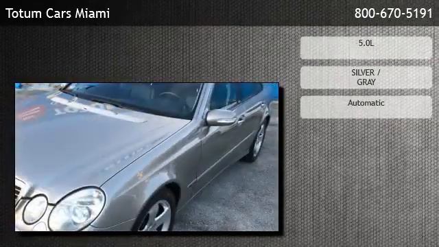2004 Mercedes-Benz E500 500 4MATIC - Miramar смотреть онлайн