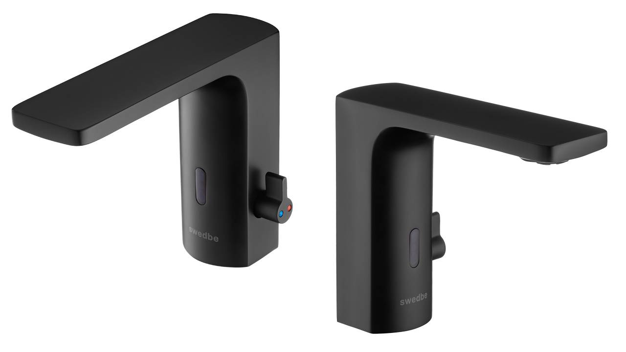 Распаковка сенсорного черного смесителя для раковины Swedbe Europe 6000B смотреть онлайн