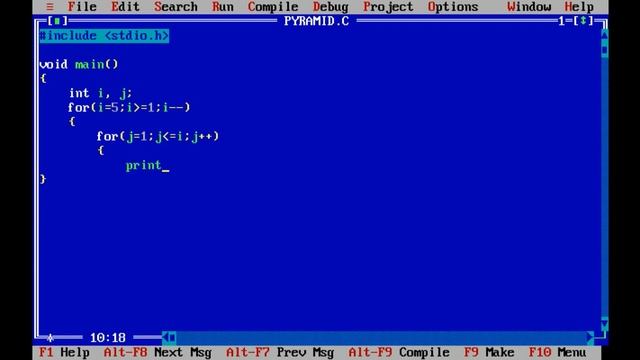 How to Create Pyramid of Numbers using For Loop in c. смотреть онлайн