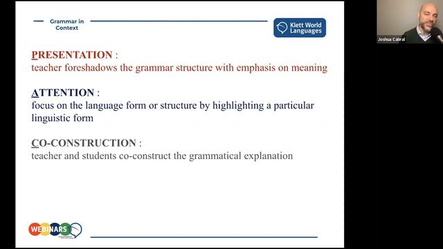 [WEBINAR] "Teaching Grammar Communicatively and in Context" with Joshua Cabral смотреть онлайн