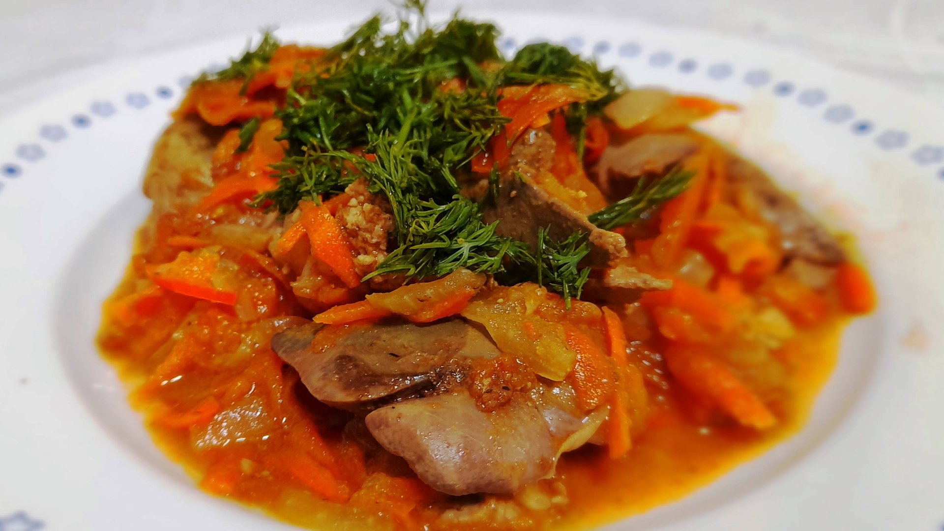 Печень с овощами смотреть онлайн