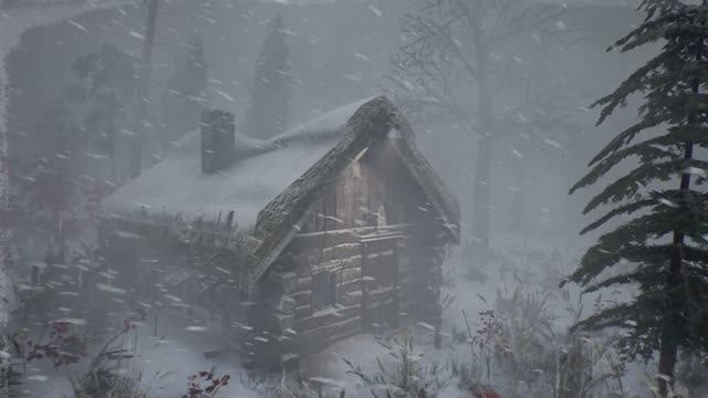 Звуки сильной метели и завывающего ветра убаюкивают. Атмосфера снежной бури. Воющий ветер смотреть онлайн