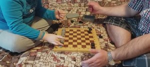 ИГРА В ШАШКИ В ЧАПАЕВА                    14 января 2024 г.