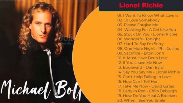 Michael Bolton, Phil Collins, Lionel Richie, Eric Clapton, Rod Stewart - Best Soft Rock Songs