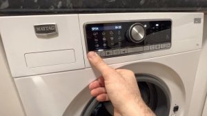 Maytag Washing Machine language setup