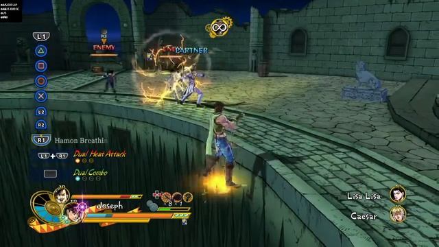 JoJo's Bizarre Adventure: Eyes of Heaven: Young Joseph and Zeppeli vs Caesar and Lisa Lisa смотреть онлайн