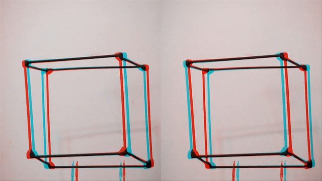 Necker Cube Optical Illusion (Stereo 3d) смотреть онлайн