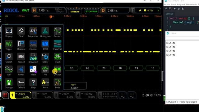 ♒ Cap #19 - DECODIFICACION UART - RS232 con Rigol MSO5000. смотреть онлайн