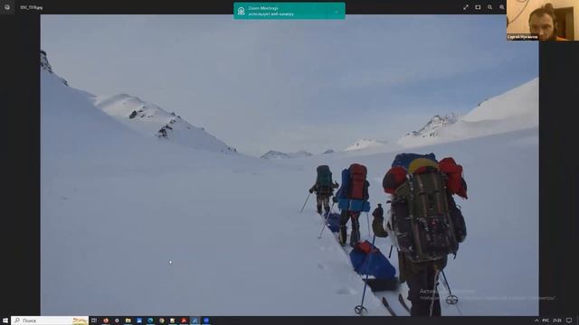 Хребет Черского на лыжах.