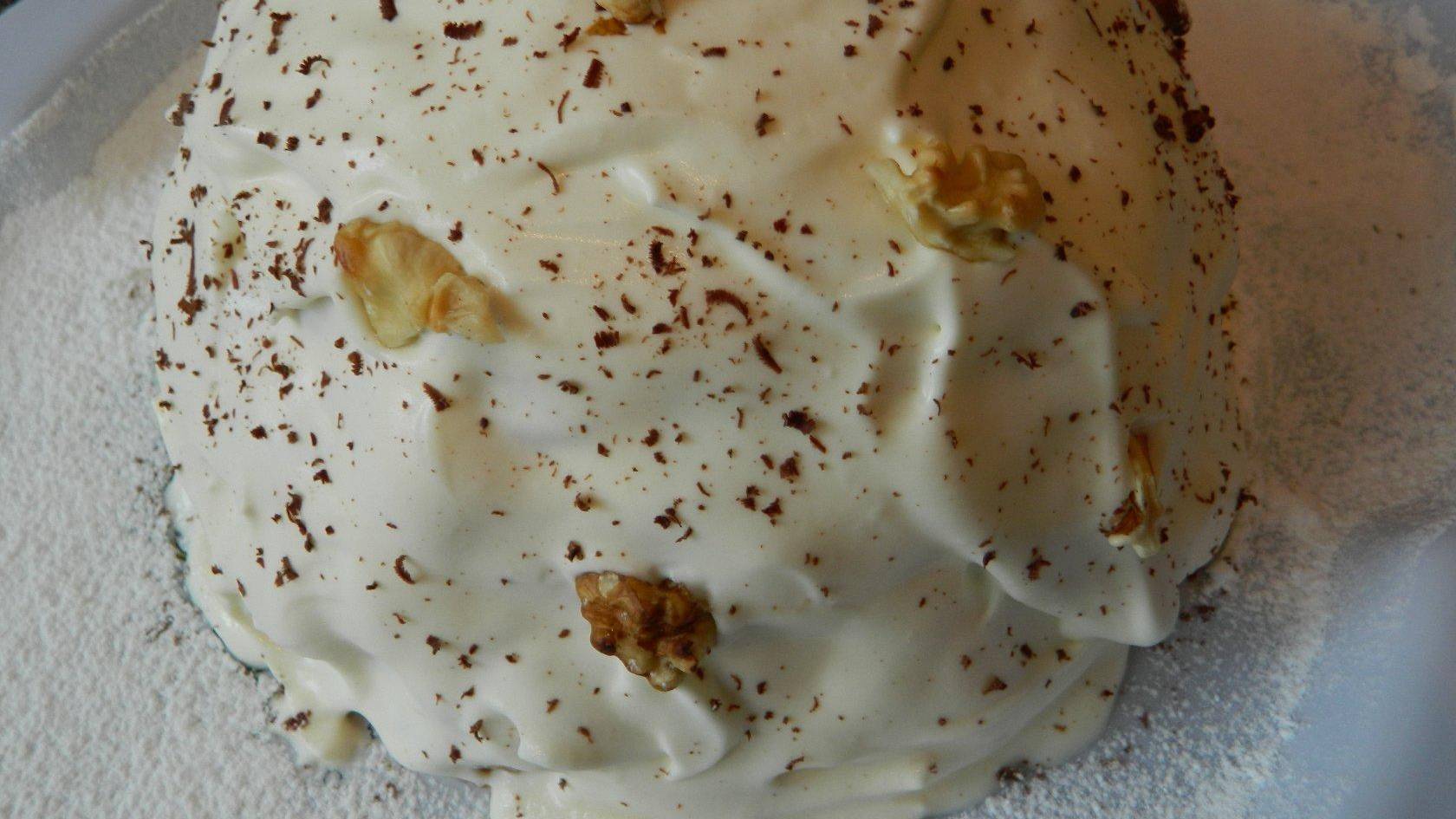 ТОРТ "СНЕЖНАЯ ГОРА" БЕЗ ВЫПЕЧКИ СО СМЕТАНОЙ, СГУЩЕНКОЙ И АНАНАСАМИ смотреть онлайн