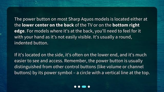 Locating the Power Button on a Sharp Aquos TV смотреть онлайн