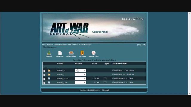 How to insall admin skins on a css server смотреть онлайн