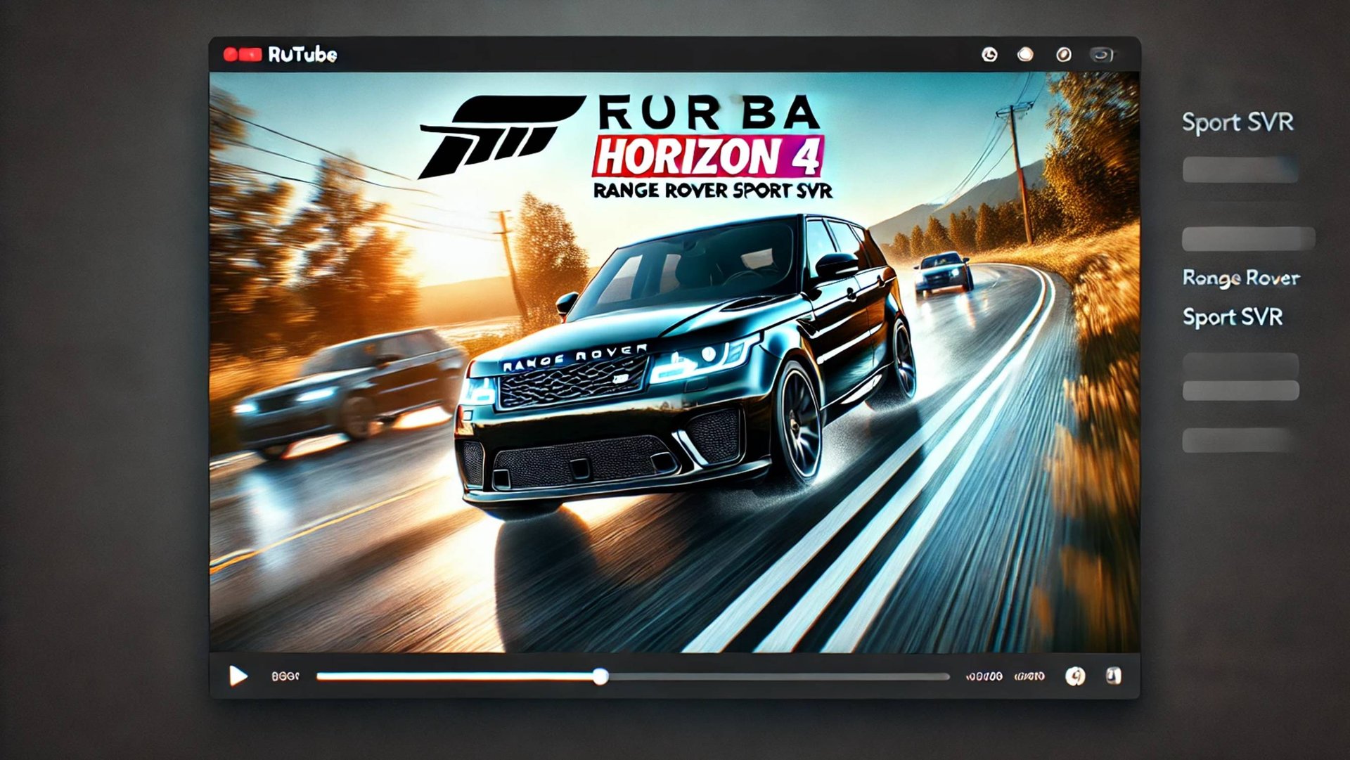 500 л.с. Range Rover Sport SVR – Forza Horizon 4 | KUJEES2025