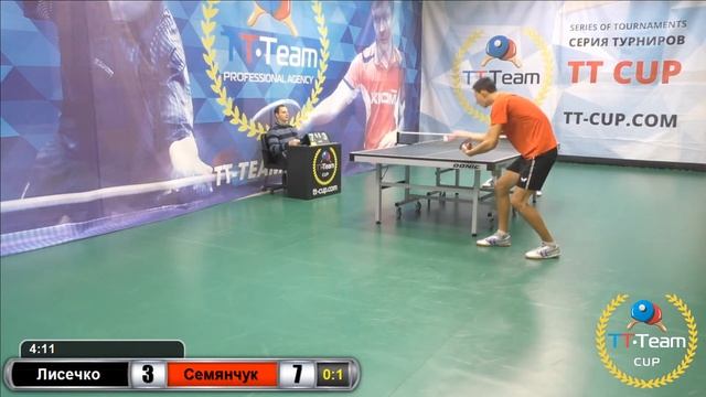 Игра за 3 место. Лисечко - Семянчук. 9 декабря 2016. TT Cup смотреть онлайн