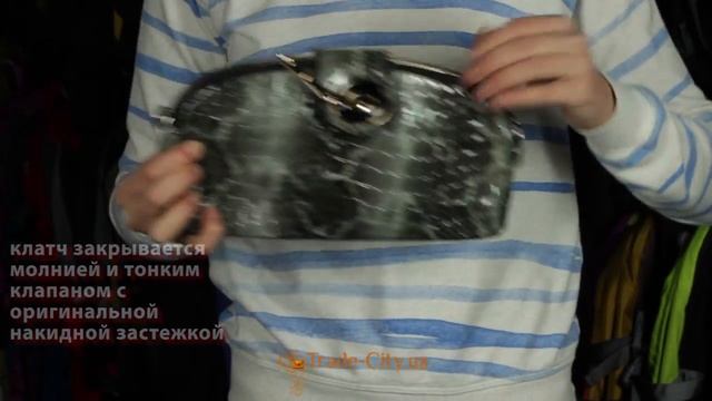Серый лакированный женский клатч ETERNO ET336954-1 смотреть онлайн