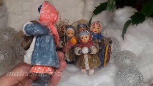 🧸ОБЗОР ЁЛОЧНЫХ ИГРУШЕК🧸ИГРУШКИ ИЗ ВАТЫ🧸НОВОГОДНИЙ ДЕКОР🧸ИГРУШКИ В СТИЛЕ РЕТРО🧸