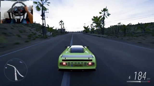 Bugatti EB110 super sport Forza Horizon 5 Steering Wheel + Shifter Gameplay смотреть онлайн