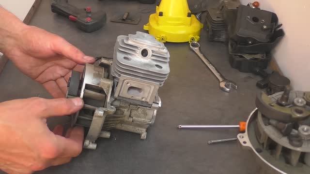 Ремонт триммера HUTER 1300 своими руками дебют